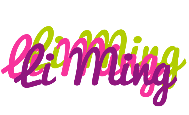 Li Ming flowers logo